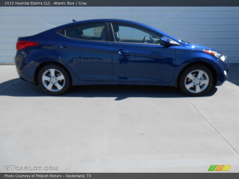 Atlantic Blue / Gray 2013 Hyundai Elantra GLS