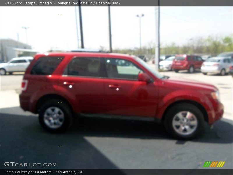 Sangria Red Metallic / Charcoal Black 2010 Ford Escape Limited V6