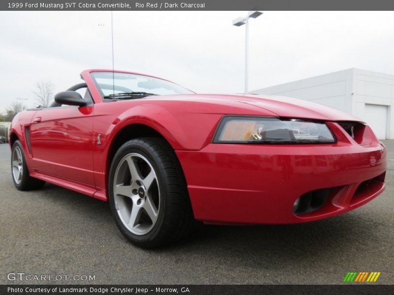 Front 3/4 View of 1999 Mustang SVT Cobra Convertible