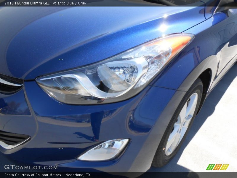 Atlantic Blue / Gray 2013 Hyundai Elantra GLS