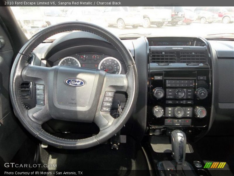 Sangria Red Metallic / Charcoal Black 2010 Ford Escape Limited V6