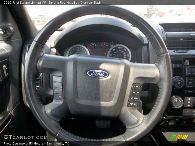 Sangria Red Metallic / Charcoal Black 2010 Ford Escape Limited V6