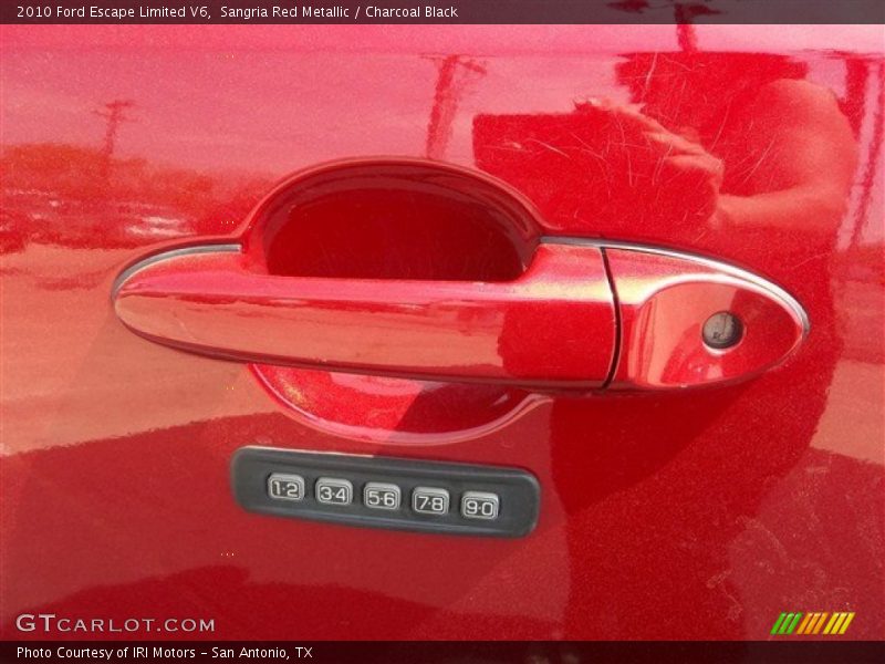 Sangria Red Metallic / Charcoal Black 2010 Ford Escape Limited V6