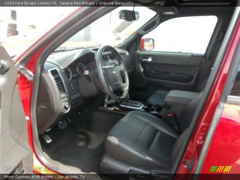 Sangria Red Metallic / Charcoal Black 2010 Ford Escape Limited V6