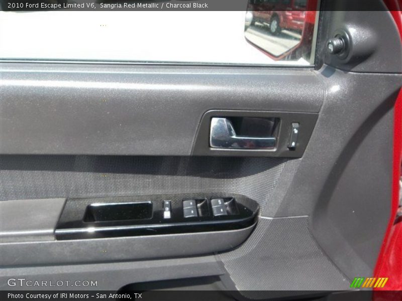 Sangria Red Metallic / Charcoal Black 2010 Ford Escape Limited V6