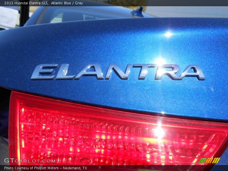 Atlantic Blue / Gray 2013 Hyundai Elantra GLS