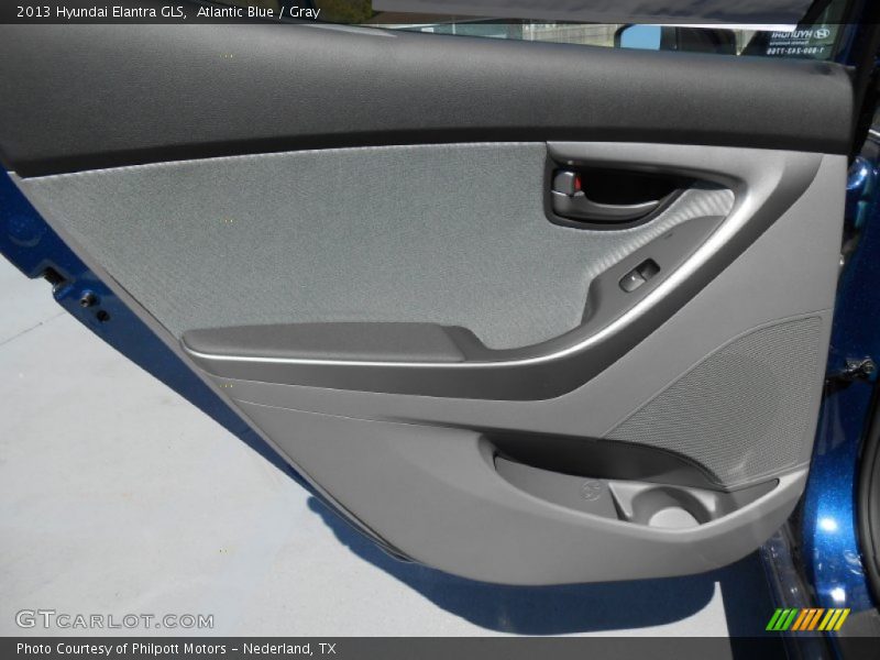 Atlantic Blue / Gray 2013 Hyundai Elantra GLS