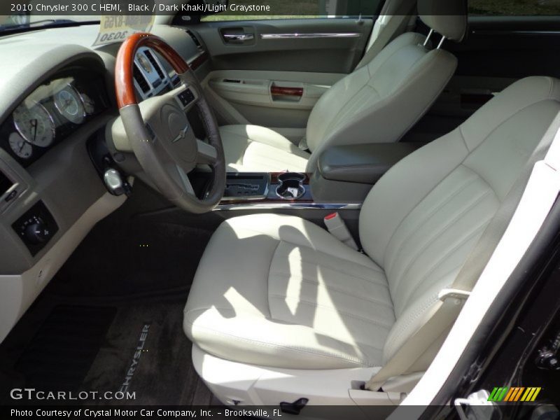 Black / Dark Khaki/Light Graystone 2010 Chrysler 300 C HEMI