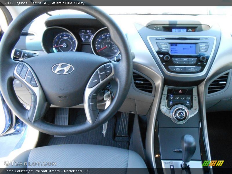 Atlantic Blue / Gray 2013 Hyundai Elantra GLS