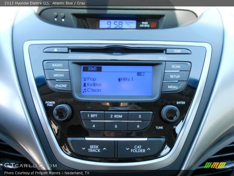 Atlantic Blue / Gray 2013 Hyundai Elantra GLS
