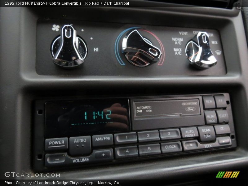 Controls of 1999 Mustang SVT Cobra Convertible