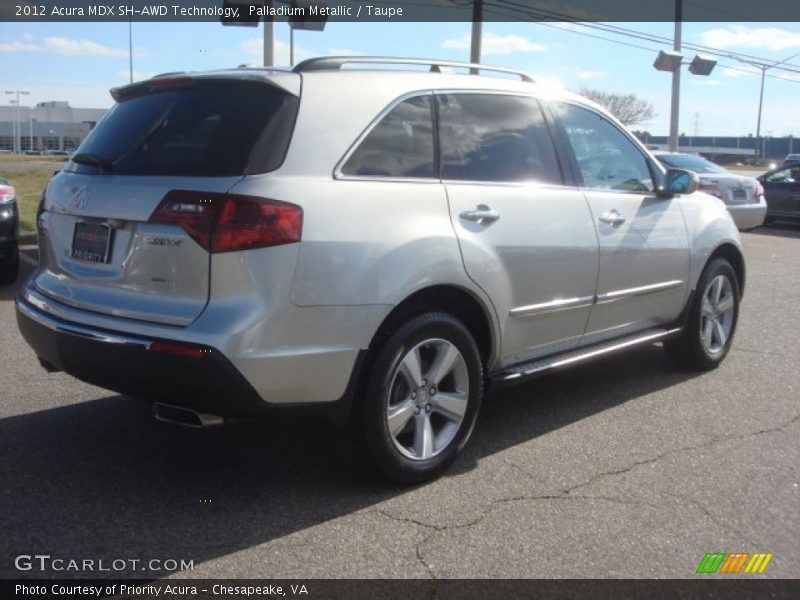 Palladium Metallic / Taupe 2012 Acura MDX SH-AWD Technology