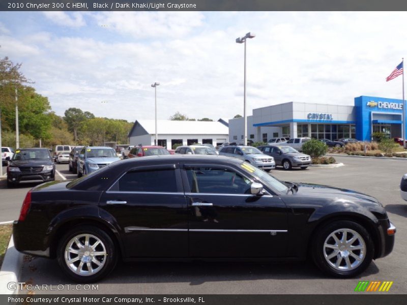 Black / Dark Khaki/Light Graystone 2010 Chrysler 300 C HEMI