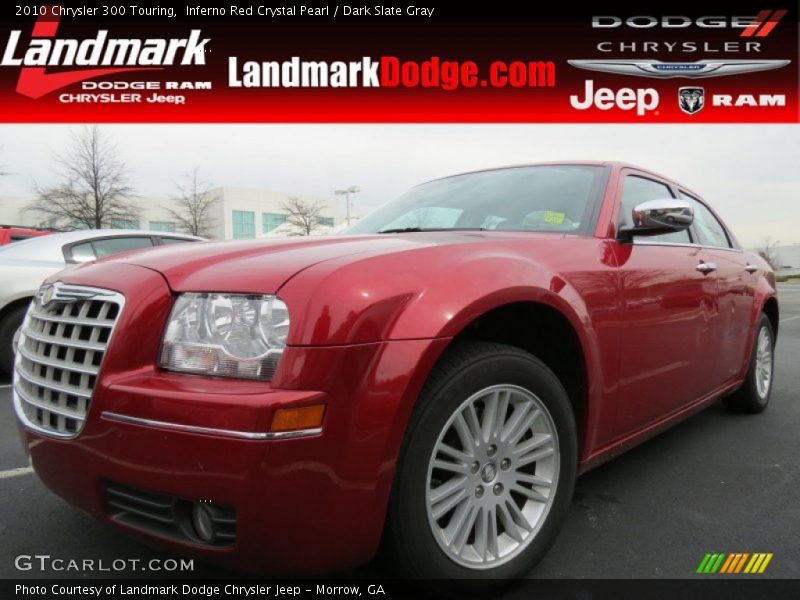 Inferno Red Crystal Pearl / Dark Slate Gray 2010 Chrysler 300 Touring