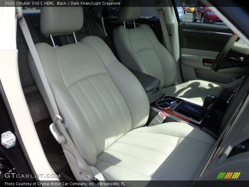 Black / Dark Khaki/Light Graystone 2010 Chrysler 300 C HEMI