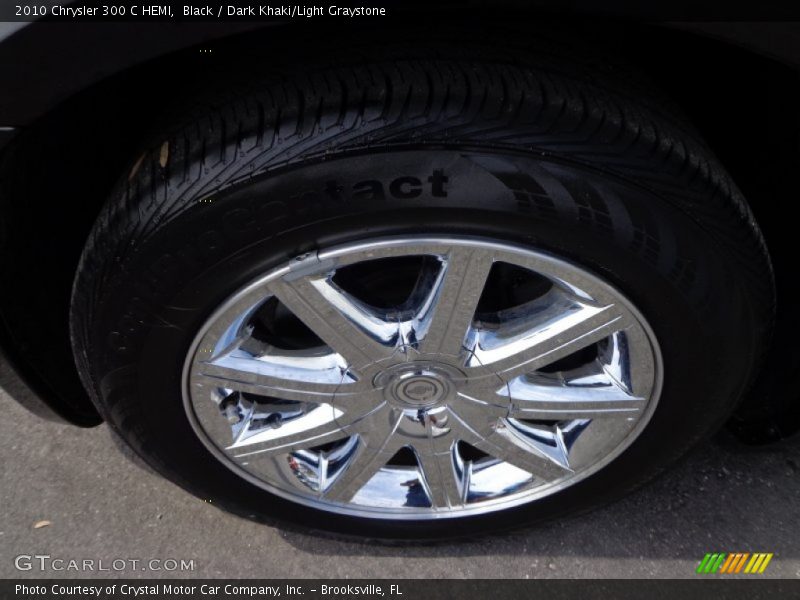 Black / Dark Khaki/Light Graystone 2010 Chrysler 300 C HEMI