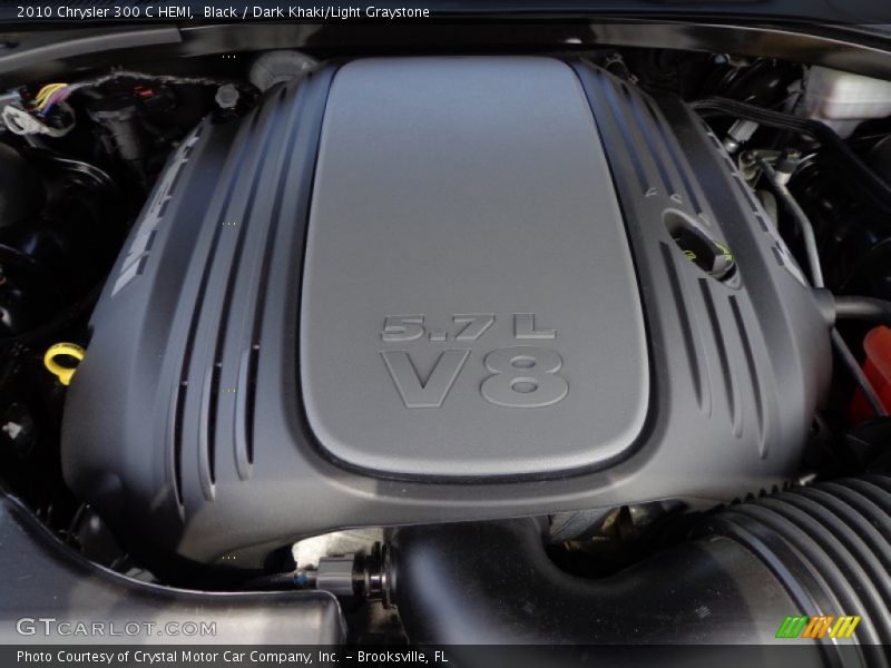 Black / Dark Khaki/Light Graystone 2010 Chrysler 300 C HEMI