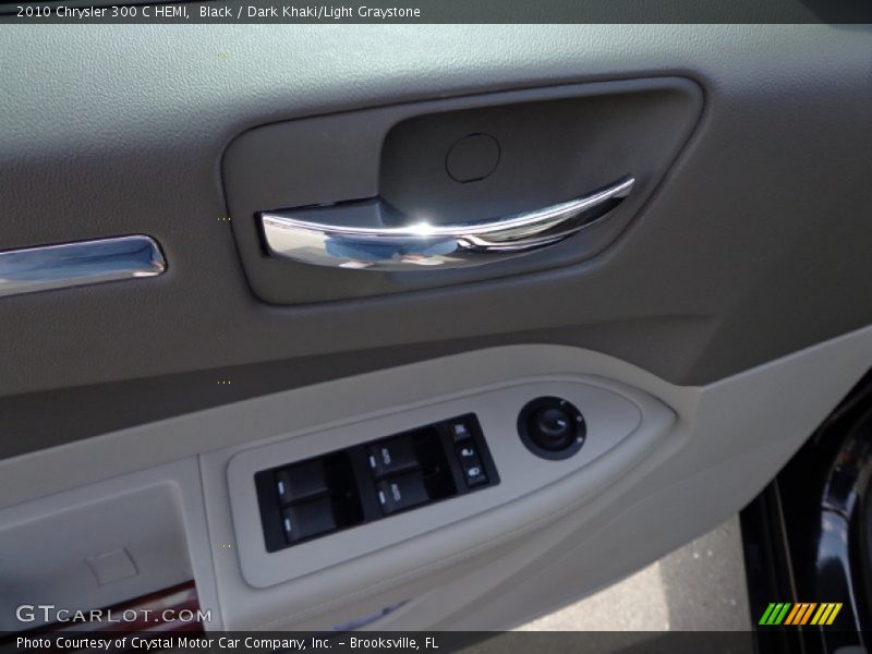 Black / Dark Khaki/Light Graystone 2010 Chrysler 300 C HEMI