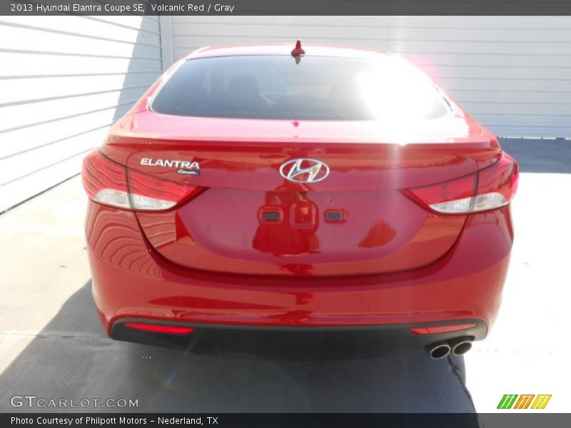 Volcanic Red / Gray 2013 Hyundai Elantra Coupe SE