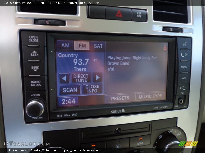 Black / Dark Khaki/Light Graystone 2010 Chrysler 300 C HEMI