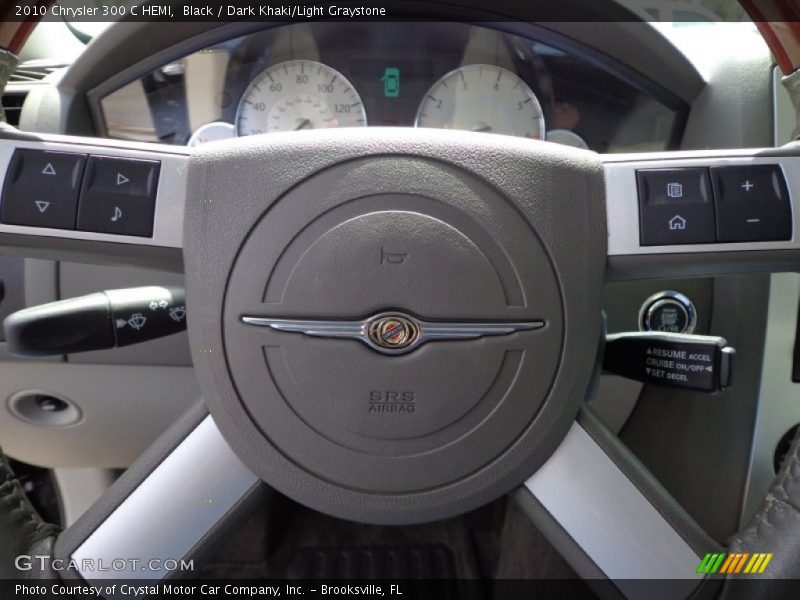Black / Dark Khaki/Light Graystone 2010 Chrysler 300 C HEMI