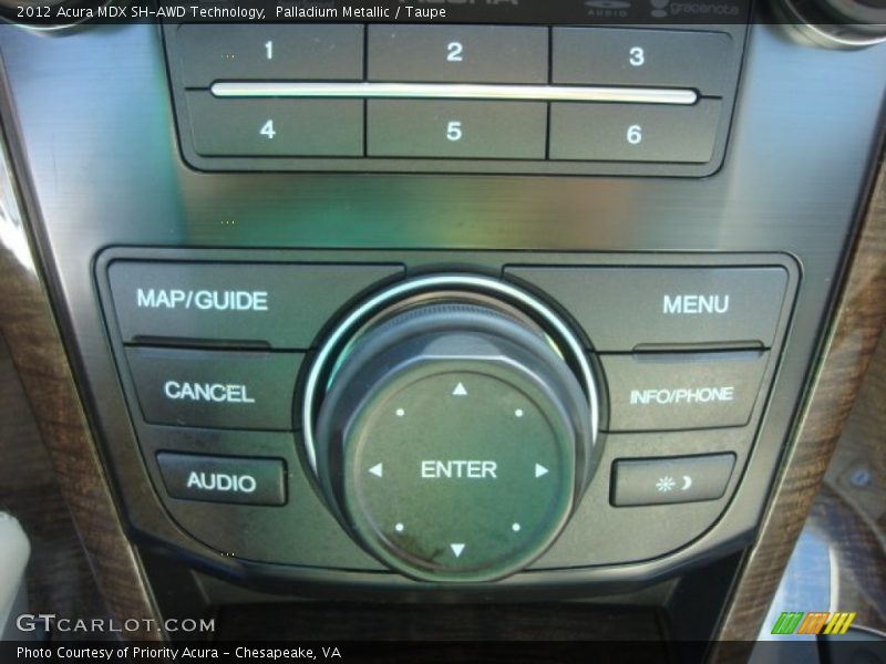 Palladium Metallic / Taupe 2012 Acura MDX SH-AWD Technology