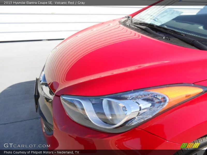 Volcanic Red / Gray 2013 Hyundai Elantra Coupe SE