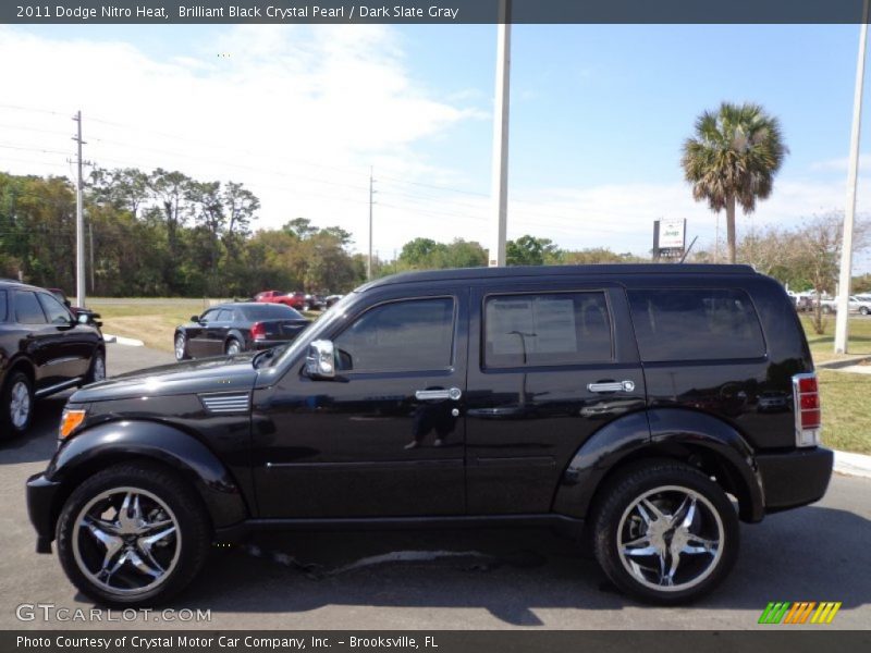 Brilliant Black Crystal Pearl / Dark Slate Gray 2011 Dodge Nitro Heat