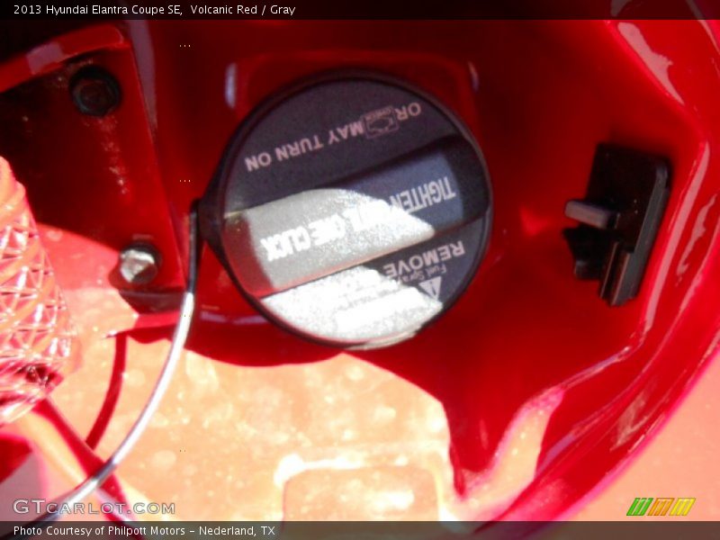 Volcanic Red / Gray 2013 Hyundai Elantra Coupe SE