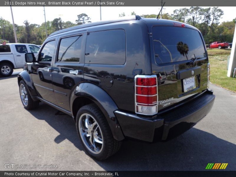 Brilliant Black Crystal Pearl / Dark Slate Gray 2011 Dodge Nitro Heat