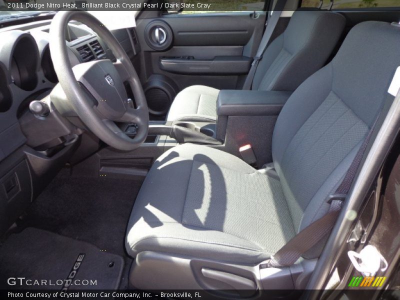Brilliant Black Crystal Pearl / Dark Slate Gray 2011 Dodge Nitro Heat
