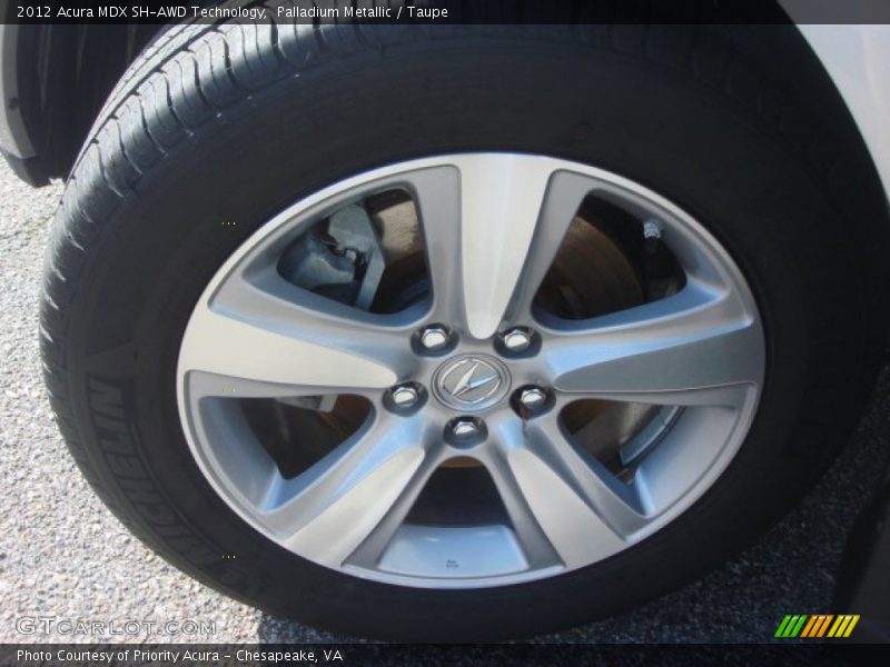 Palladium Metallic / Taupe 2012 Acura MDX SH-AWD Technology