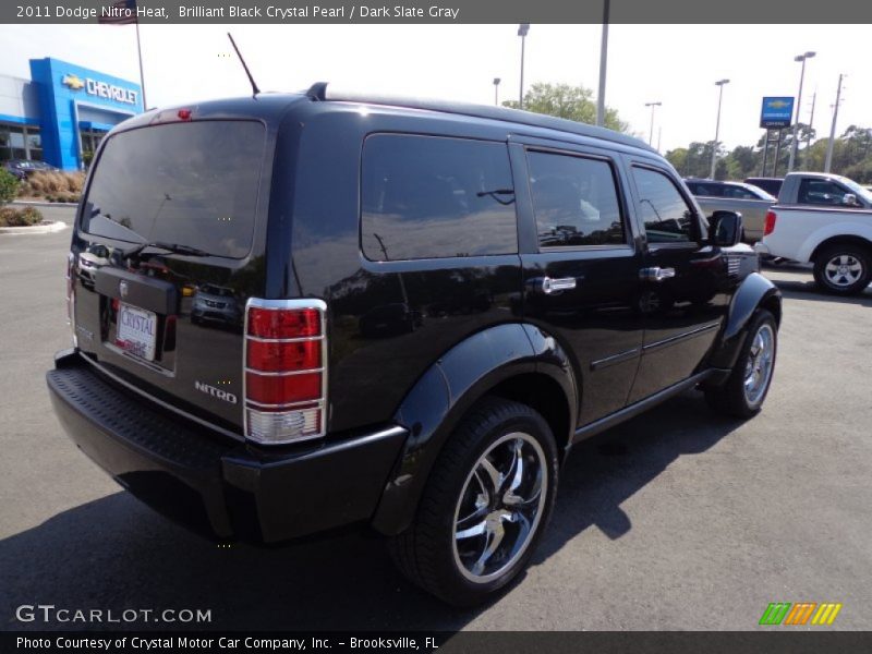 Brilliant Black Crystal Pearl / Dark Slate Gray 2011 Dodge Nitro Heat
