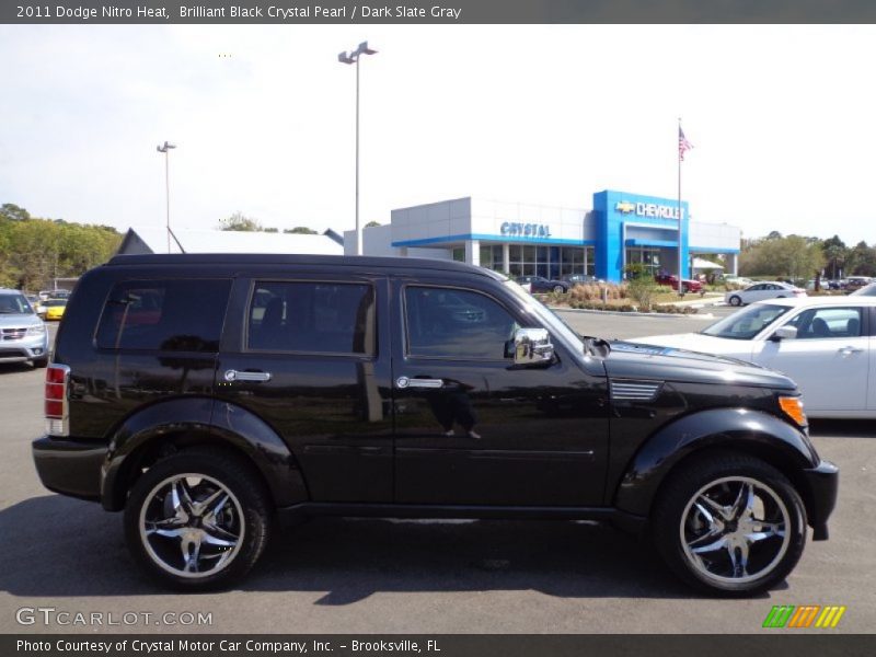 Brilliant Black Crystal Pearl / Dark Slate Gray 2011 Dodge Nitro Heat