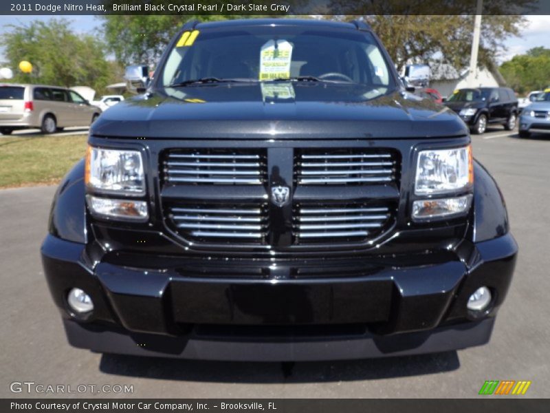 Brilliant Black Crystal Pearl / Dark Slate Gray 2011 Dodge Nitro Heat