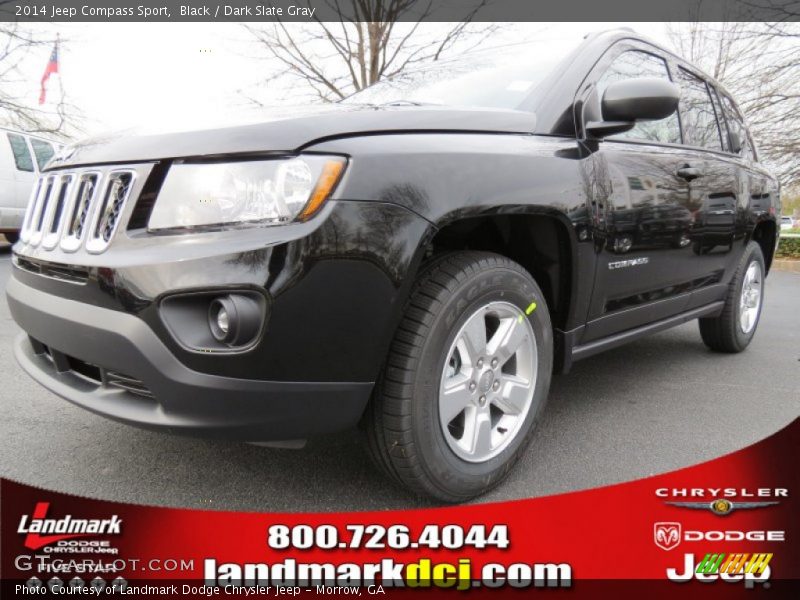 Black / Dark Slate Gray 2014 Jeep Compass Sport