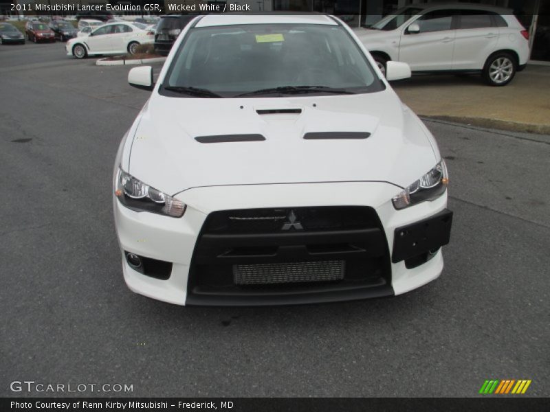Wicked White / Black 2011 Mitsubishi Lancer Evolution GSR