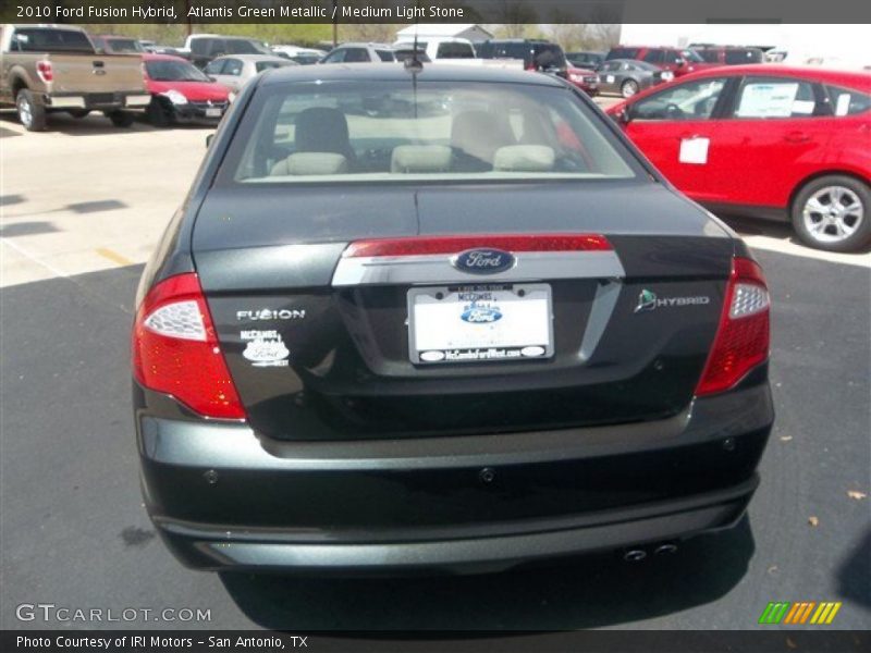 Atlantis Green Metallic / Medium Light Stone 2010 Ford Fusion Hybrid