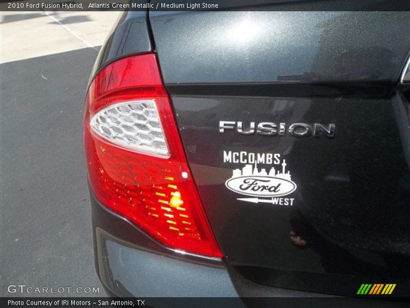 Atlantis Green Metallic / Medium Light Stone 2010 Ford Fusion Hybrid