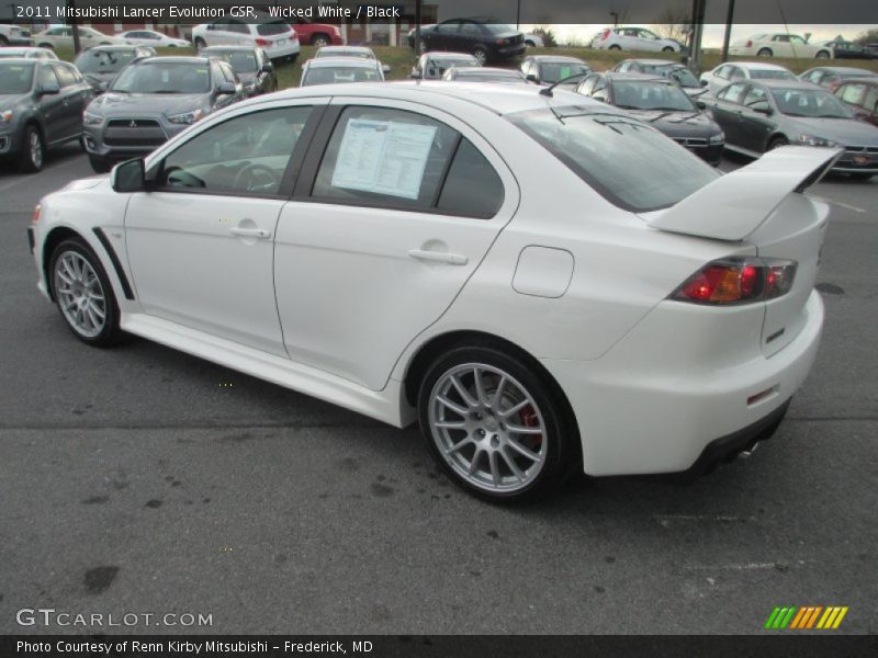 Wicked White / Black 2011 Mitsubishi Lancer Evolution GSR