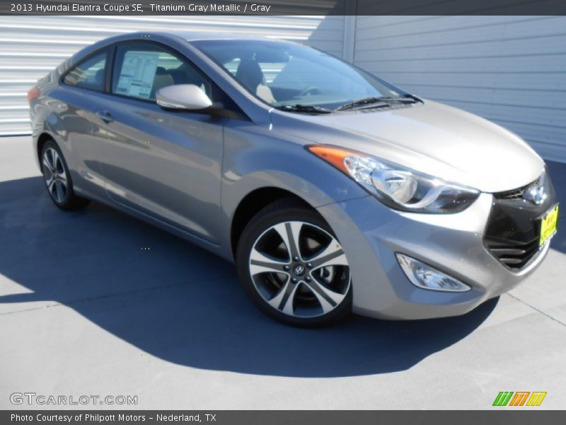Titanium Gray Metallic / Gray 2013 Hyundai Elantra Coupe SE