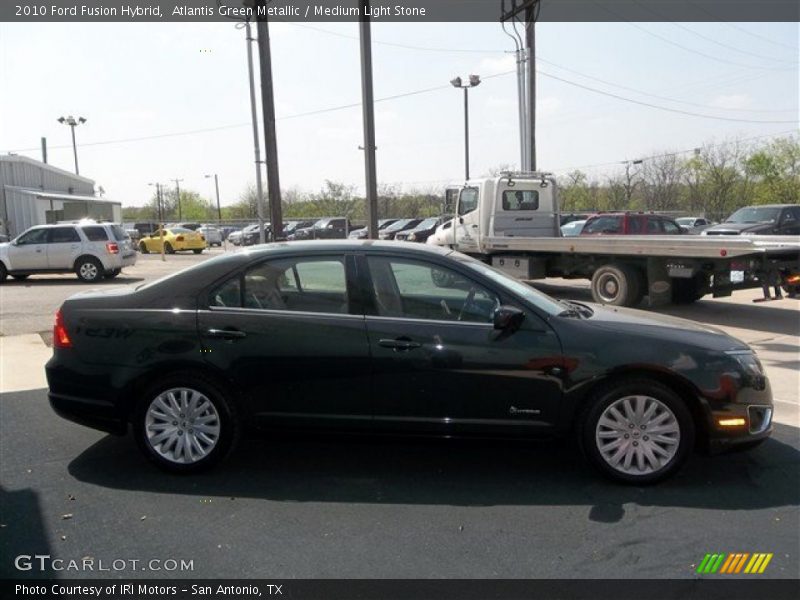 Atlantis Green Metallic / Medium Light Stone 2010 Ford Fusion Hybrid