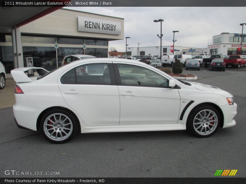 Wicked White / Black 2011 Mitsubishi Lancer Evolution GSR