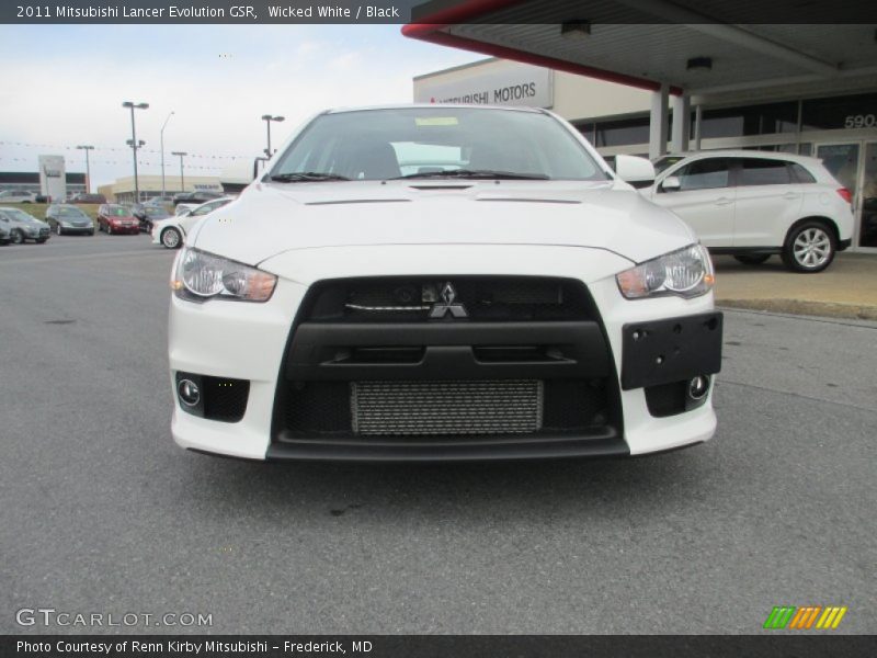 Wicked White / Black 2011 Mitsubishi Lancer Evolution GSR