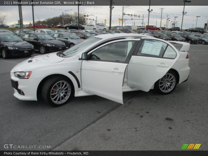 Wicked White / Black 2011 Mitsubishi Lancer Evolution GSR