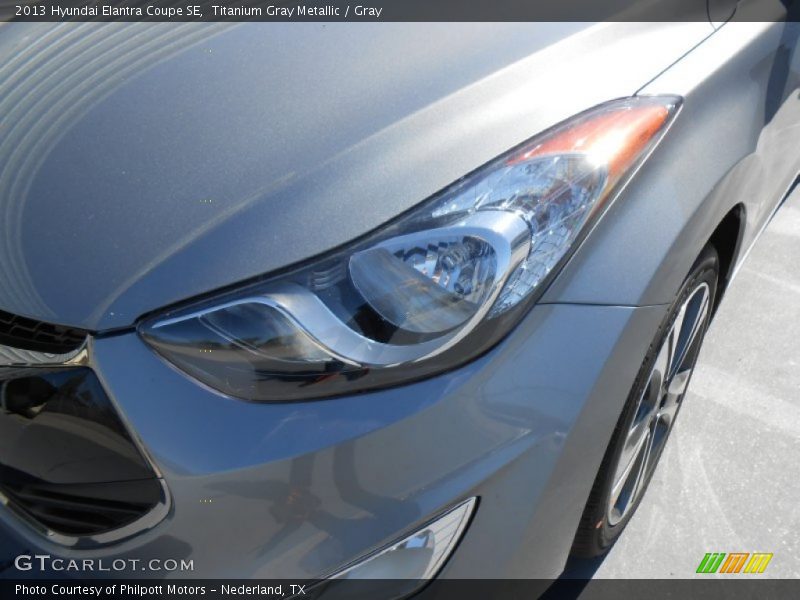 Titanium Gray Metallic / Gray 2013 Hyundai Elantra Coupe SE