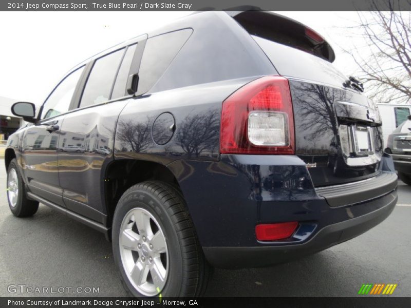 True Blue Pearl / Dark Slate Gray 2014 Jeep Compass Sport