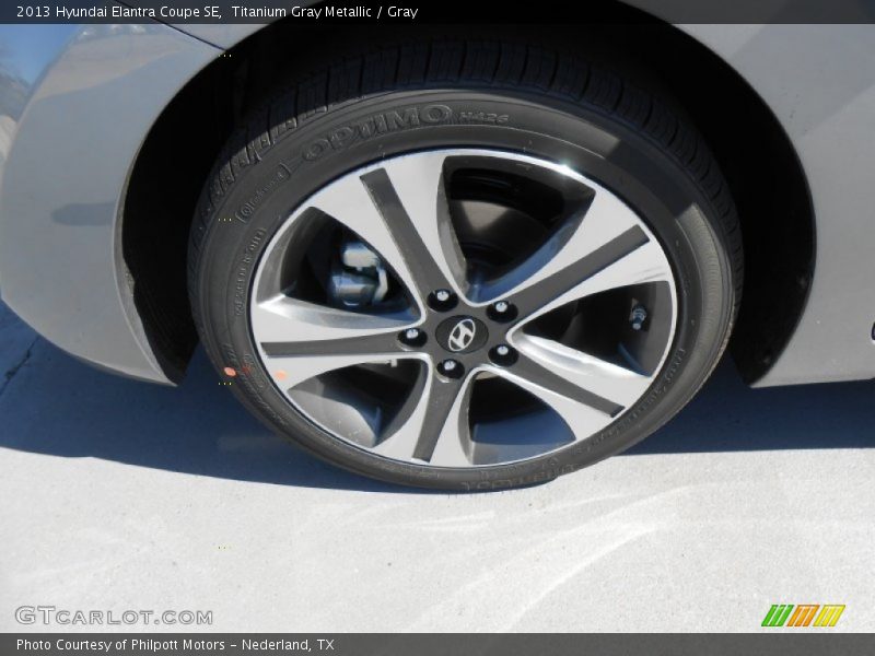 Titanium Gray Metallic / Gray 2013 Hyundai Elantra Coupe SE