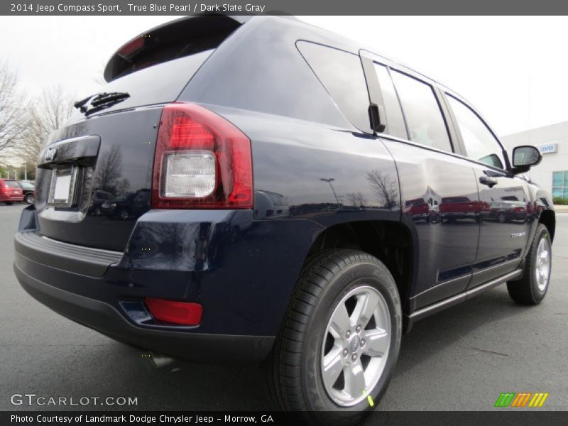 True Blue Pearl / Dark Slate Gray 2014 Jeep Compass Sport