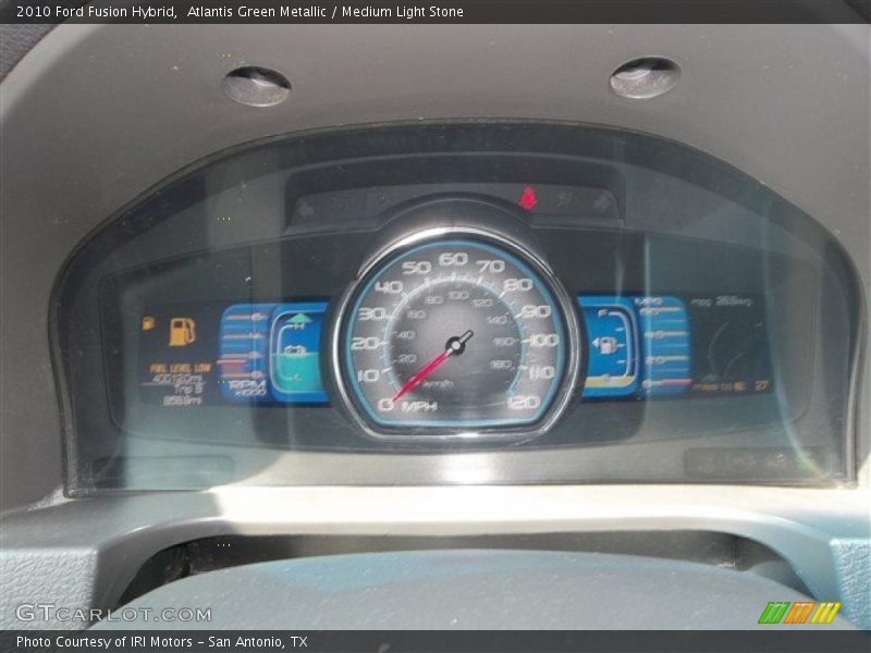 Atlantis Green Metallic / Medium Light Stone 2010 Ford Fusion Hybrid